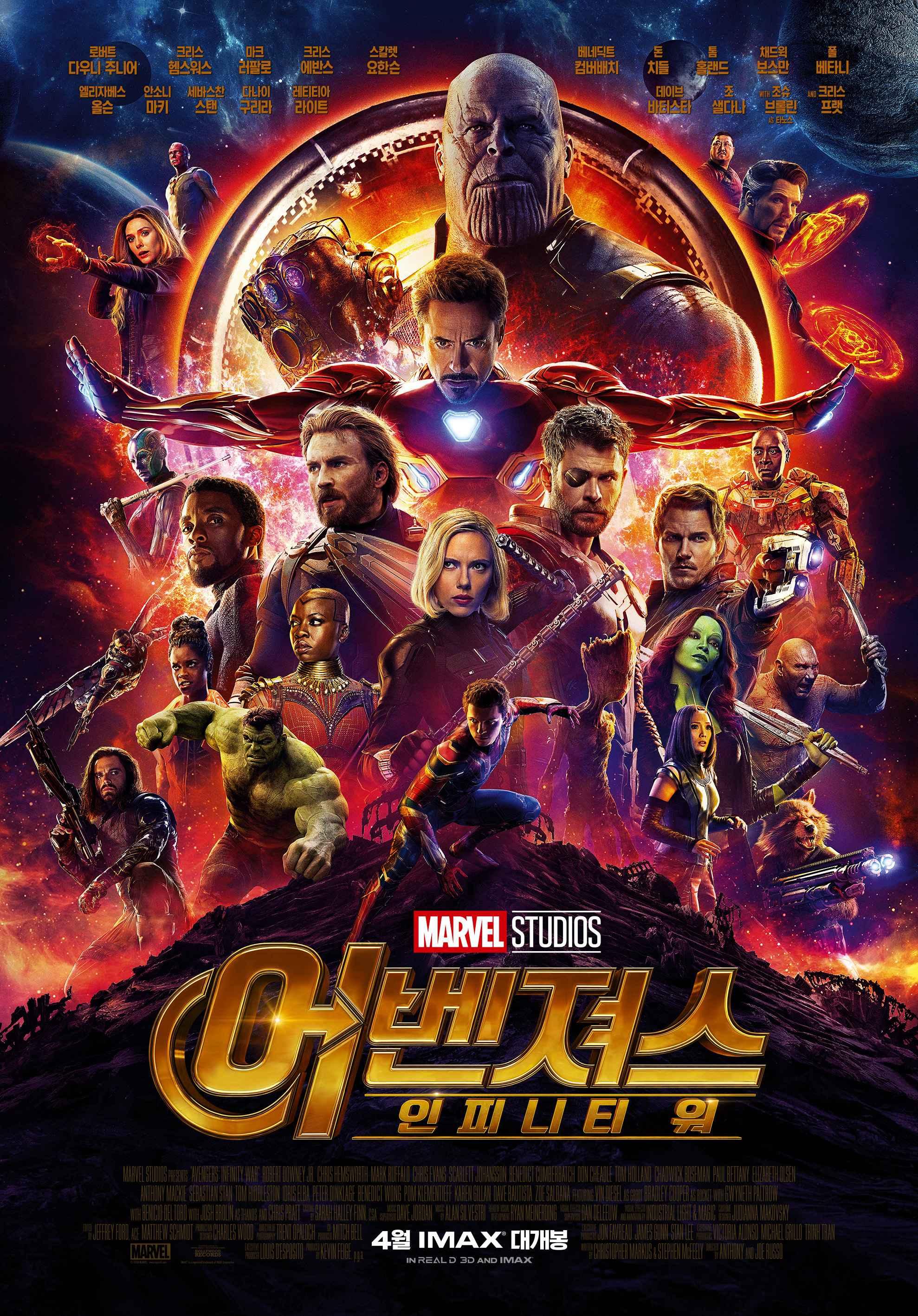어벤져스: 인피니티 워 포스터